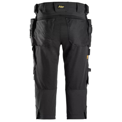 Snickers 6178 AllroundWork, 4-Way Stretch Pirate Trousers Holster Pockets Black, 38" Waist 32" Leg-Snickers 54