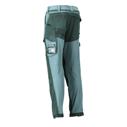 Mascot 22279 Ultimate Stretch Click System Pocket Trousers Light Forest Green / Forest Green