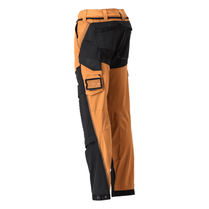 Mascot 22279 Ultimate Stretch Click System Pocket Trousers Nut Brown / Black