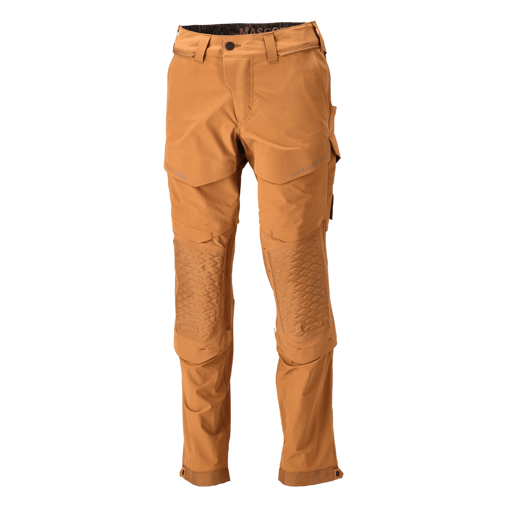 Mascot 22279 Ultimate Stretch Click System Pocket Trousers Nut Brown