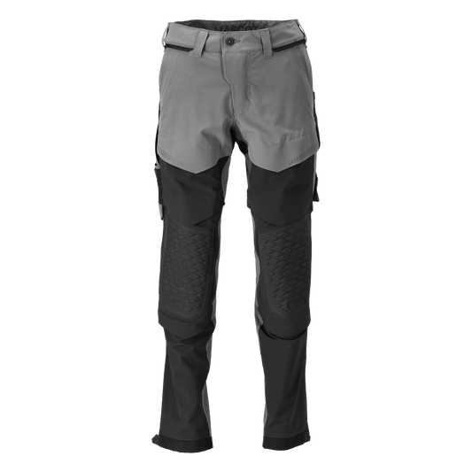Mascot 22279 Ultimate Stretch Click System Pocket Trousers Stone Grey / Black