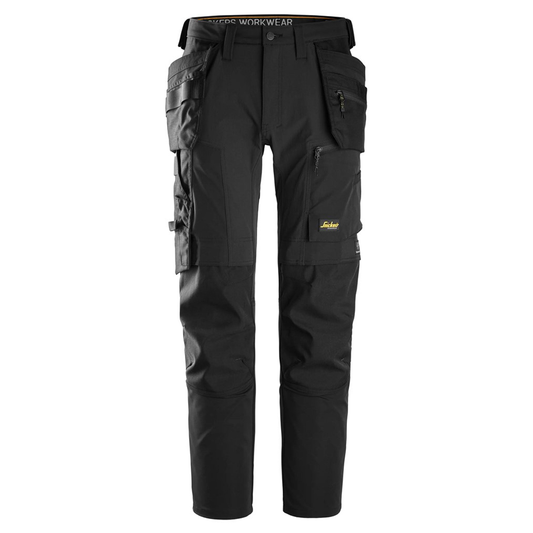 Snickers 6218 AllroundWork Holster Pocket 4-Way Stretch Trousers Black