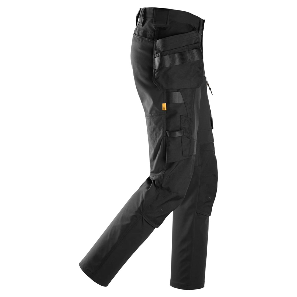 Snickers 6218 AllroundWork Holster Pocket 4-Way Stretch Trousers Black