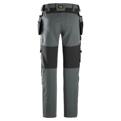 Snickers 6218 AllroundWork Holster Pocket 4-Way Stretch Trousers Steel Grey
