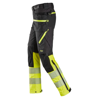 Snickers 6935 Hi-Vis Detachable Holster Pocket 4-Way Stretch Trousers Class 1