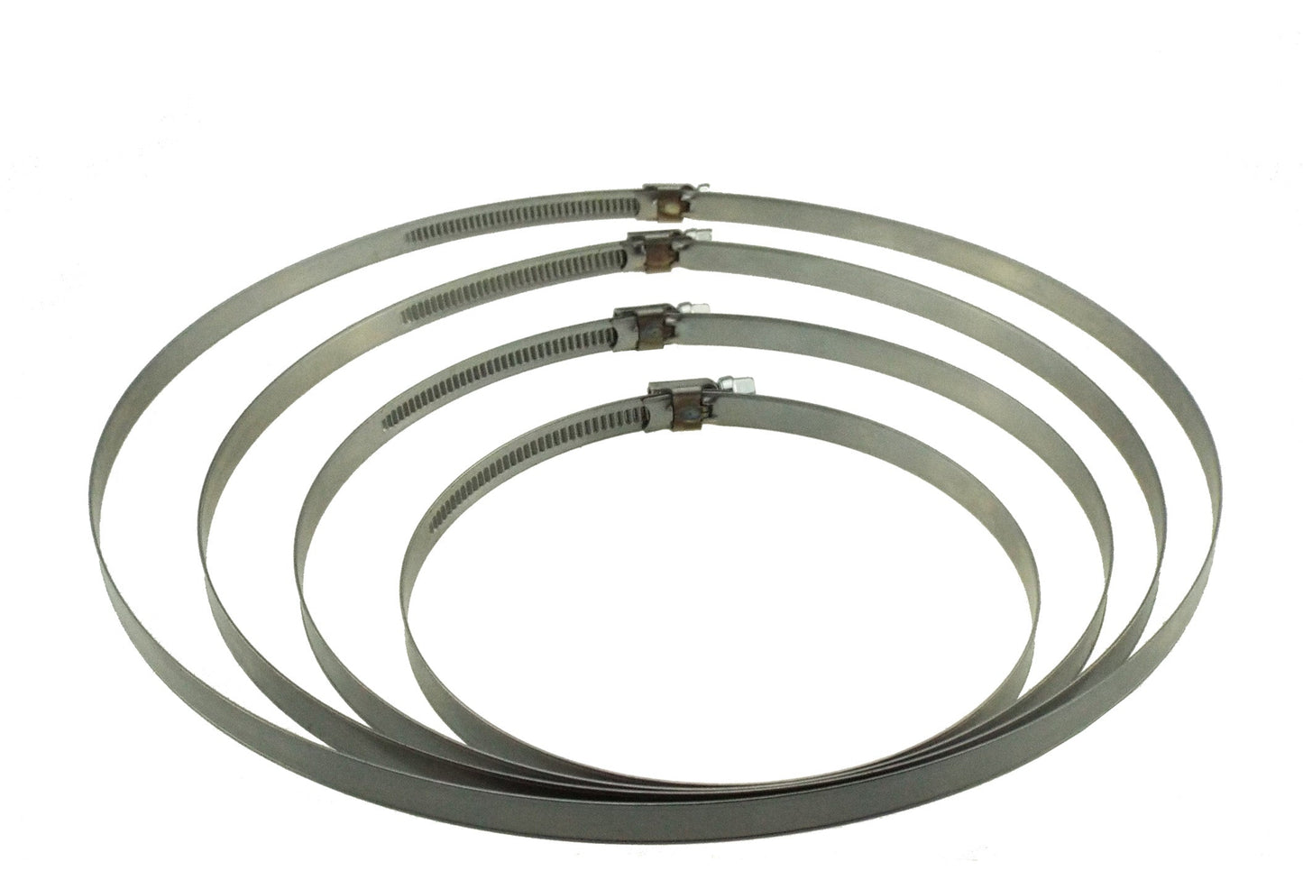 A2 Hose Clip 160mm-180mm - Adjustable 304 Stainless Steel Duct Clamps Hose Pipe Clamps Air Ducting Clamp Worm Drive Hose Clamps