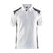 Blaklader 3324 Short Sleeve Polo Shirt White / Dark Grey