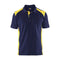 Blaklader 3324 Short Sleeve Polo Shirt Navy Blue / Hi-Vis Yellow