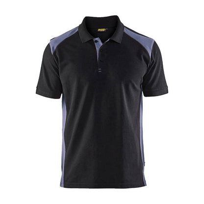 Blaklader 3324 Short Sleeve Polo Shirt Black / Grey
