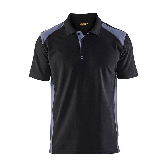 Blaklader 3324 Short Sleeve Polo Shirt Black / Grey