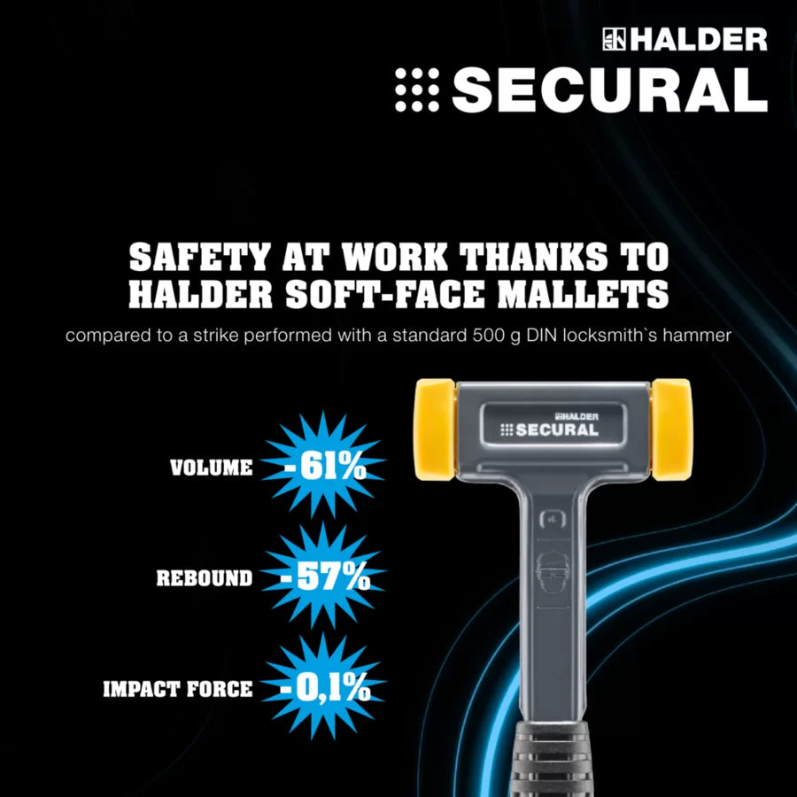 Halder Secural soft-face deadblow mallet