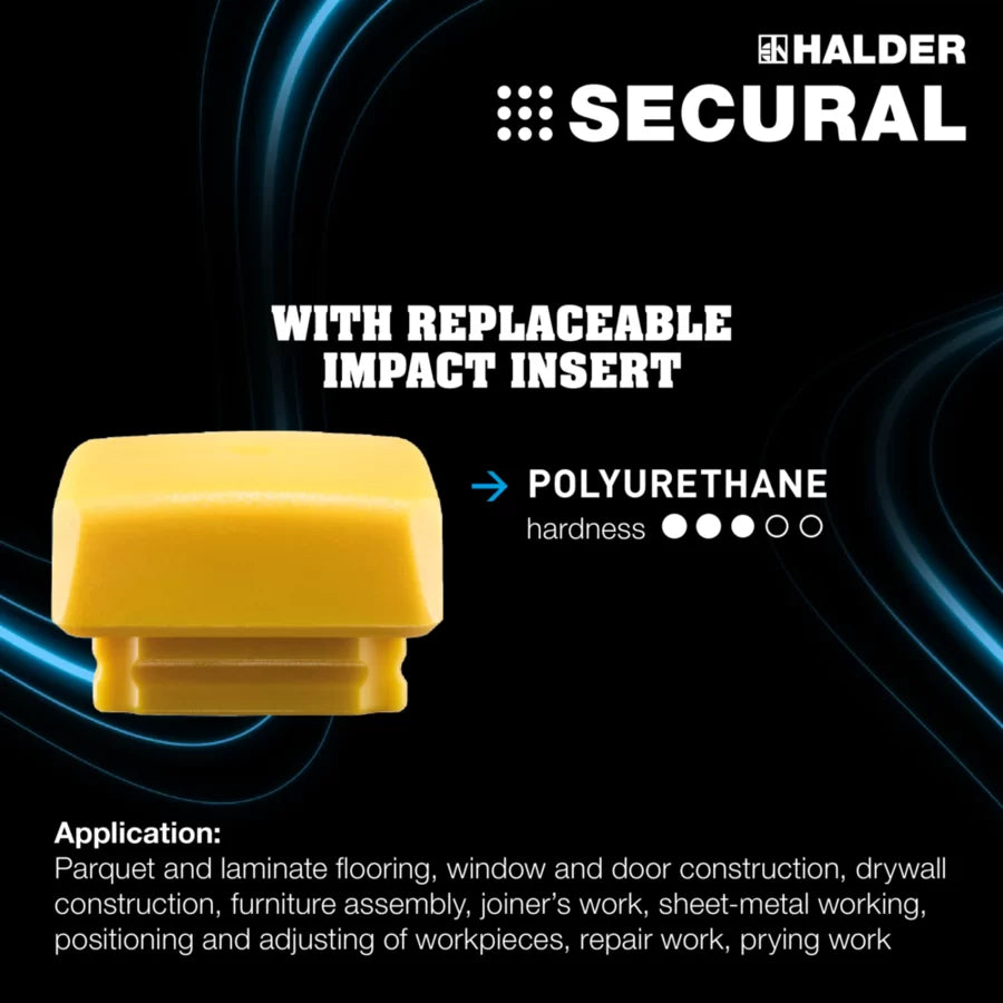 Halder Secural soft-face deadblow mallet