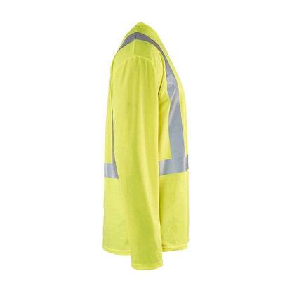 Blaklader 3386 Hi-Vis UV-Protected Long Sleeve V-Neck T-Shirt