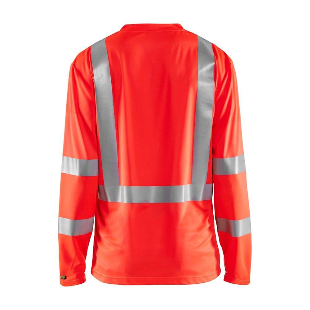 Blaklader 3386 Hi-Vis UV-Protected Long Sleeve V-Neck T-Shirt