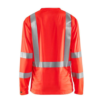 Blaklader 3386 Hi-Vis UV-Protected Long Sleeve V-Neck T-Shirt