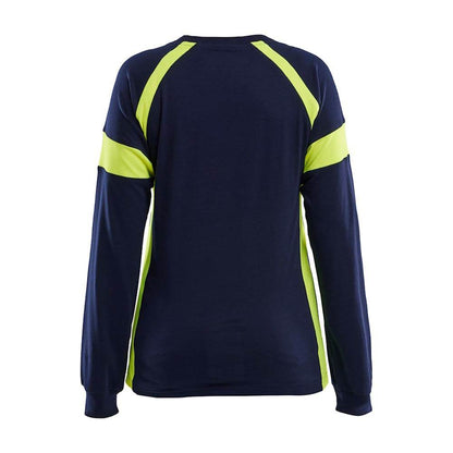 Blaklader 3521 Women's Long-Sleeved T-shirt with Hi-Vis