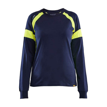 Blaklader 3521 Women's Long-Sleeved T-shirt with Hi-Vis