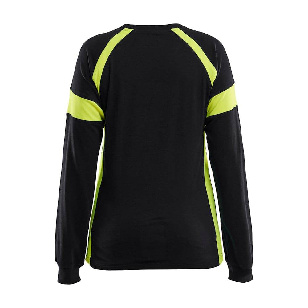 Blaklader 3521 Women's Long-Sleeved T-shirt with Hi-Vis