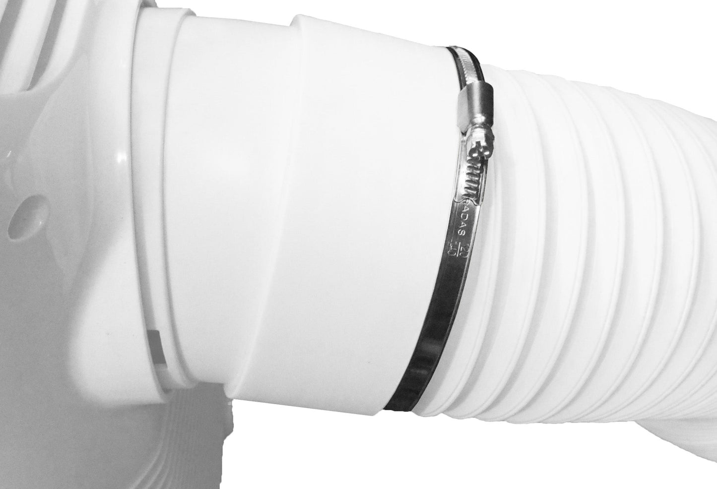 A2 Hose Clip 160mm-180mm - Adjustable 304 Stainless Steel Duct Clamps Hose Pipe Clamps Air Ducting Clamp Worm Drive Hose Clamps