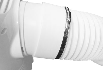 A2 Hose Clip 120mm-140mm - Adjustable 304 Stainless Steel Duct Clamps Hose Pipe Clamps Air Ducting Clamp Worm Drive Hose Clamps