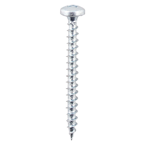 TIMCO Solo Chipboard & Woodscrews – SQ – Pan – Zinc
