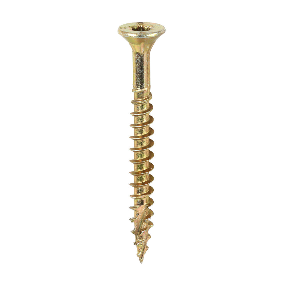 TIMCO C2 Clamp-Fix – TX – Double Countersunk with Ribs – Twin-Cut – Yellow
