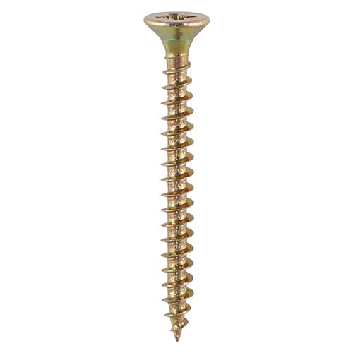 TIMCO Solo Woodscrews – PZ – Double Countersunk – Yellow