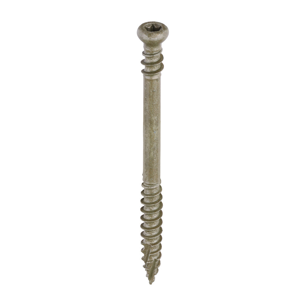 C2 Deck‑Fix – 4.5 × 60 mm Green TX Cylinder‑Head Screws (Twin‑Cut, 250‑Pack)