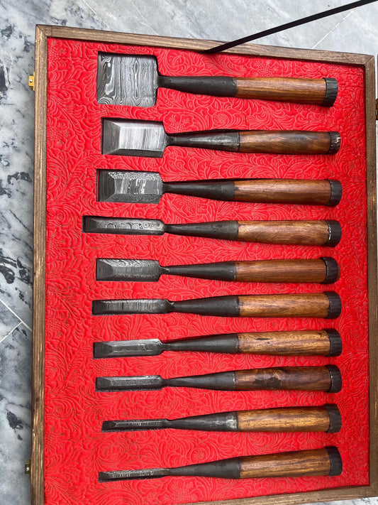 Handmade Woodworking Chisel Set | Traditional Wood Carving Tools for Craftsmen & Carpenters