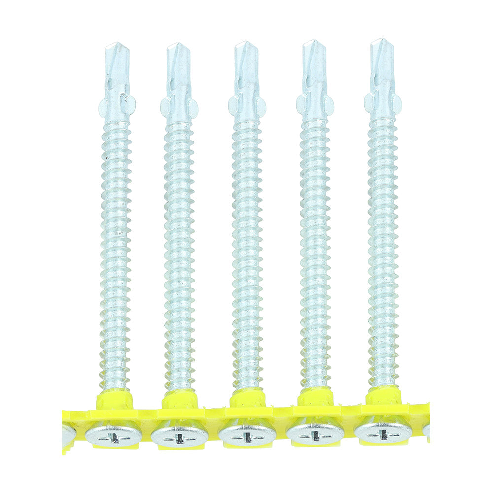 TIMCO Collated Timber to Light Section Screws – Countersunk – Wing-Tip – Self-Drilling – Zinc