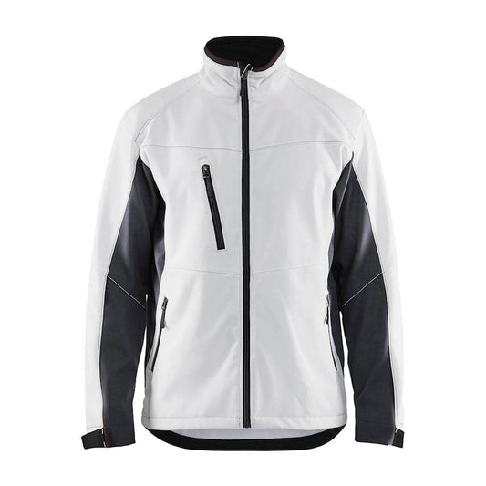 Blaklader 4950 Softshell Jacket White/Dark Grey / Small