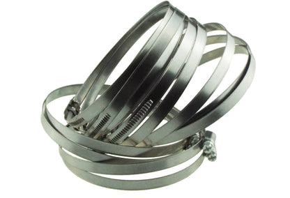 A2 Hose Clip 80mm-100mm - Adjustable 304 Stainless Steel Duct Clamps Hose Pipe Clamps Air Ducting Clamp Worm Drive Hose Clamps