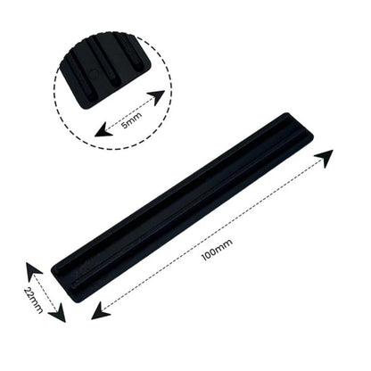 22mm Bridge Packers - Black HIPS Glazing Packers for Easy Leveling of Doors & Windows