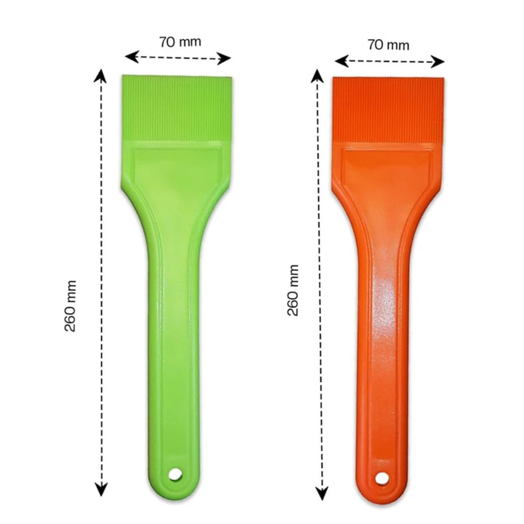 Glazing Shovel – Made in UK Plastic Paddle for Glass Lifting, Windows & Doors, DIY Tool, 260mm x 70mm (Orange and Green Mixed)