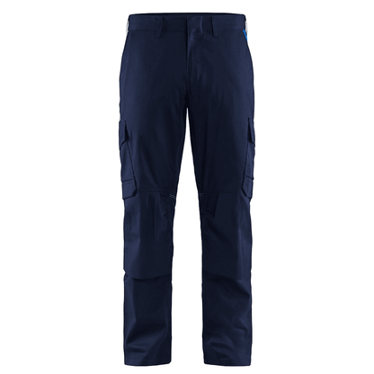 Blaklader 1448 Industry Stretch Kneepad Trousers Navy Blue/Cornflower Blue