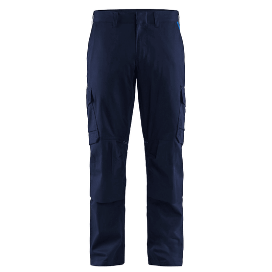 Blaklader 1448 Industry Stretch Kneepad Trousers Navy Blue/Cornflower Blue