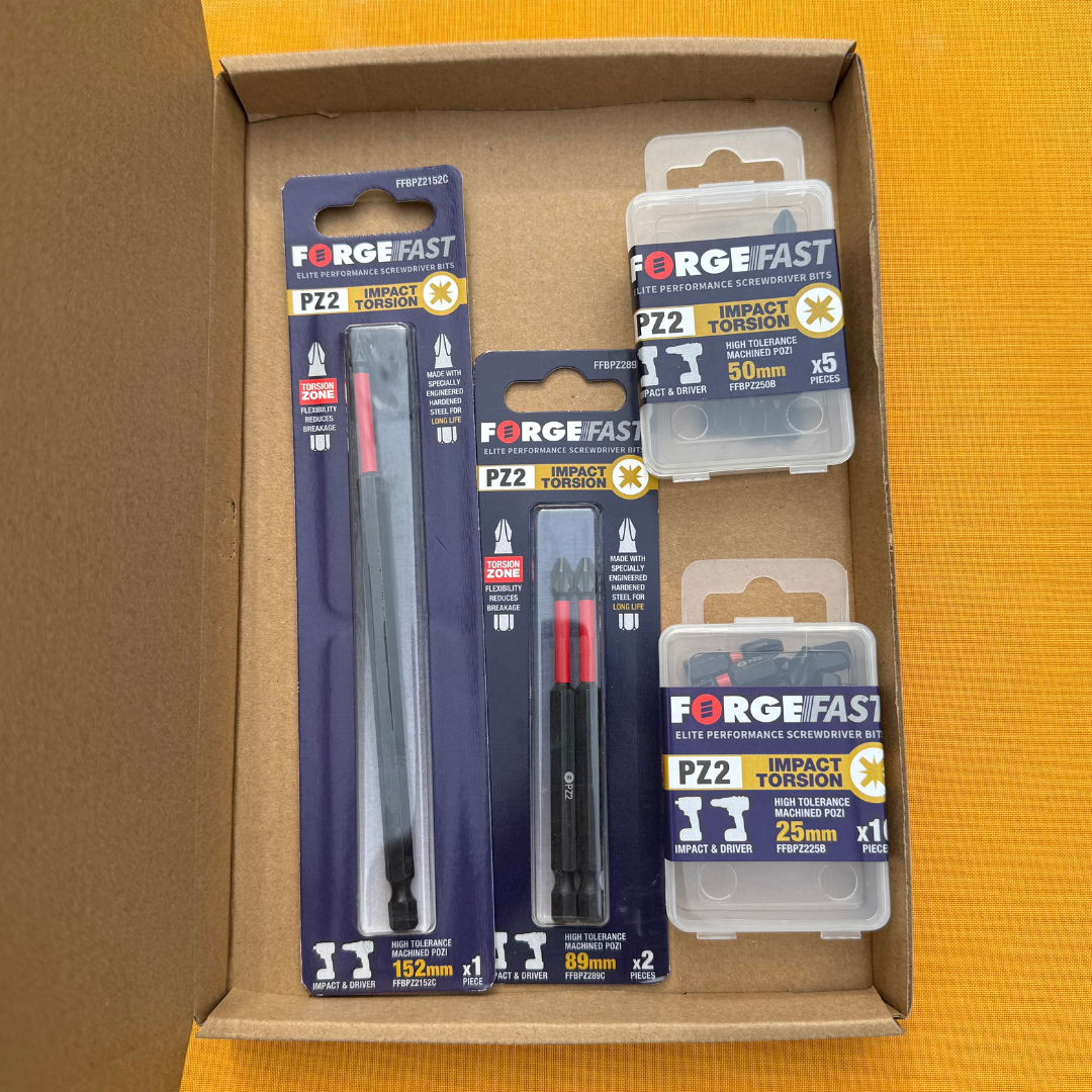 ForgeFast PZ2 Impact Drill Bit Set – 18-Piece Bulk Pack
