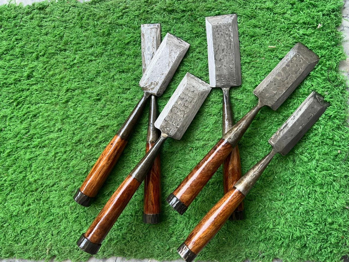 Handmade Woodworking Chisel Set | Traditional Wood Carving Tools for Craftsmen & Carpenters