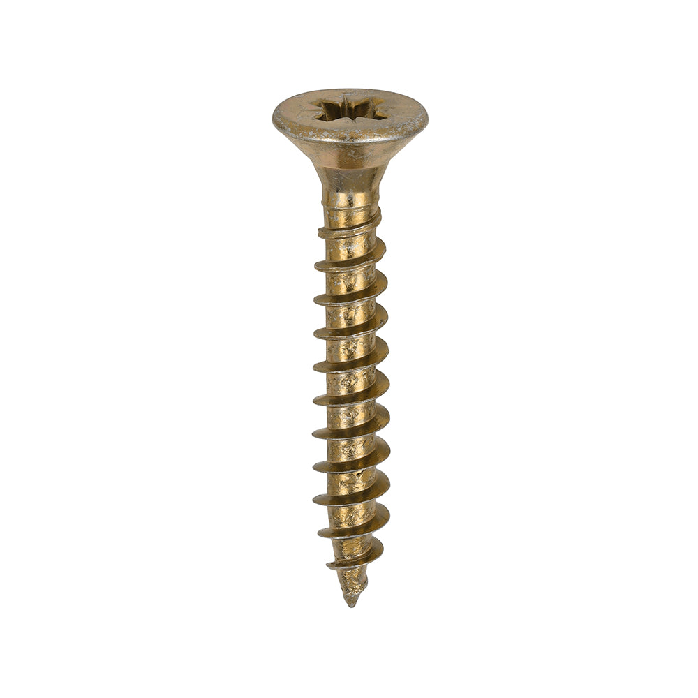 TIMCO Solo Chipboard &amp; Woodscrews – PZ – Double Countersunk – Yellow