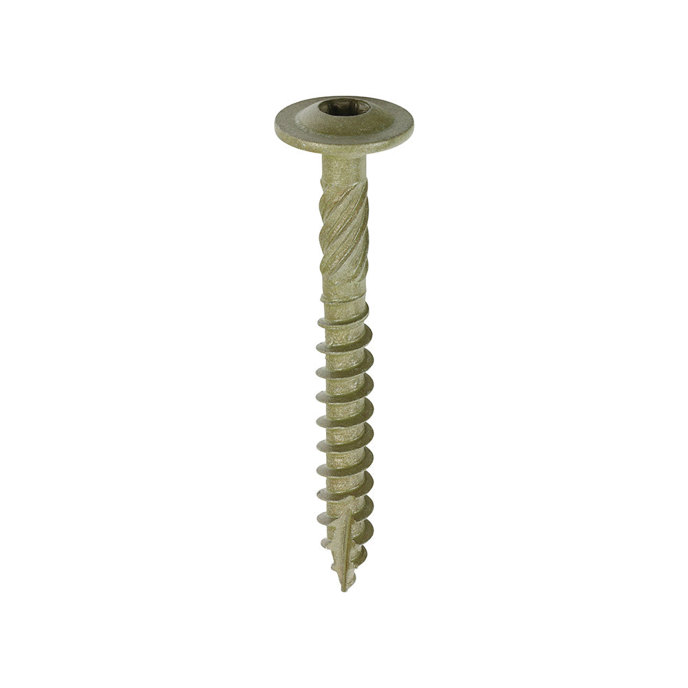 TIMCO Timber Frame Construction &amp; Landscaping Screws – Wafer – Exterior – Green Organic