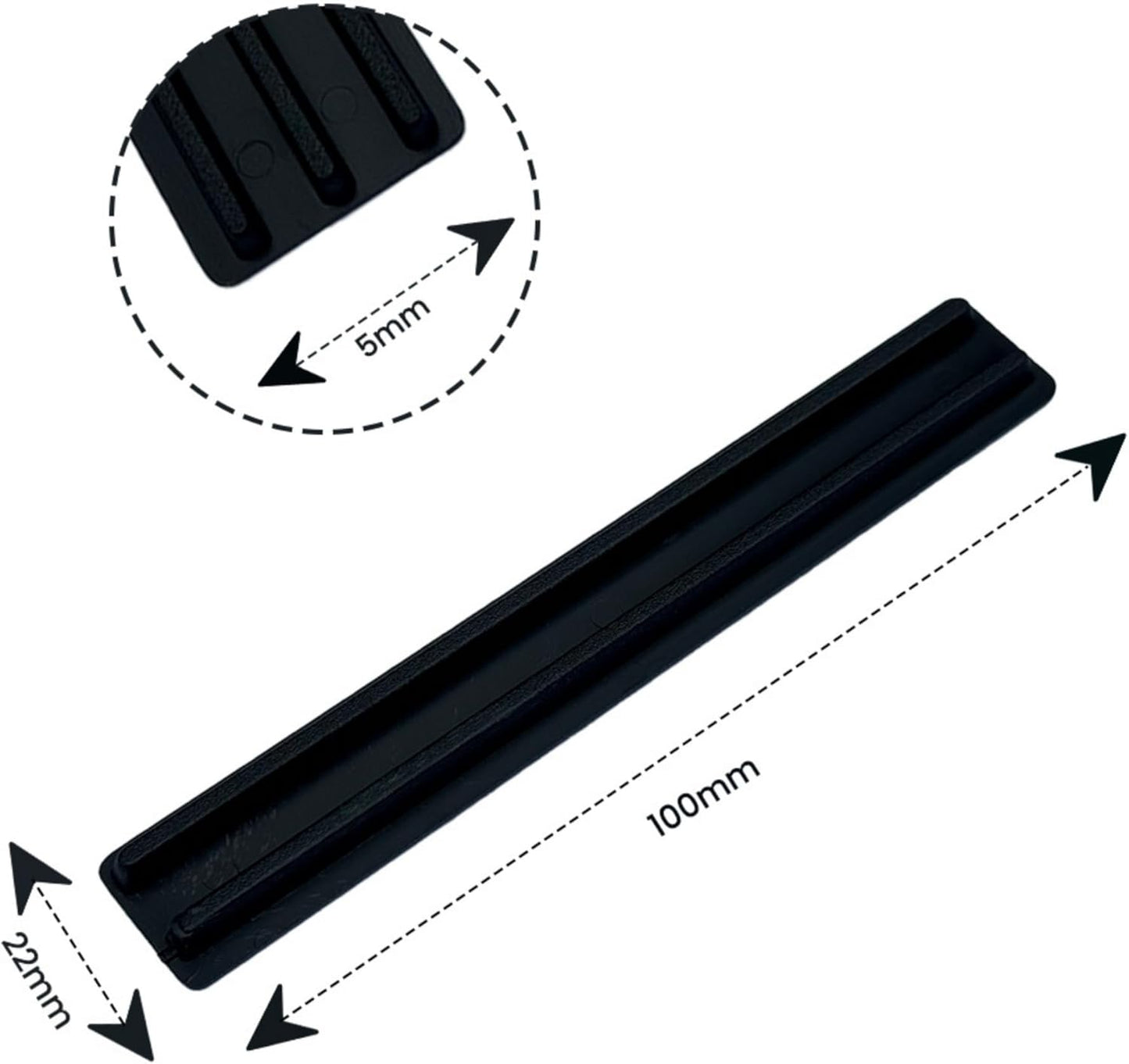 32mm Bridge Packers – Black HIPS Glazing Packers for Easy Leveling of Doors & Windows (Bulk Pack)