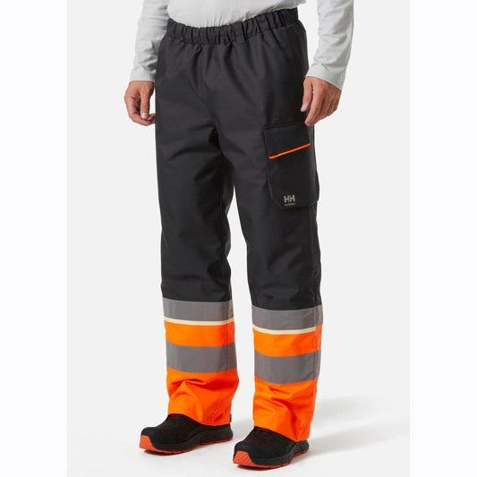 Helly Hansen 71455 Waterproof Breathable Winter Pant Trouser HI VIS ORANGE/EBONY / XL