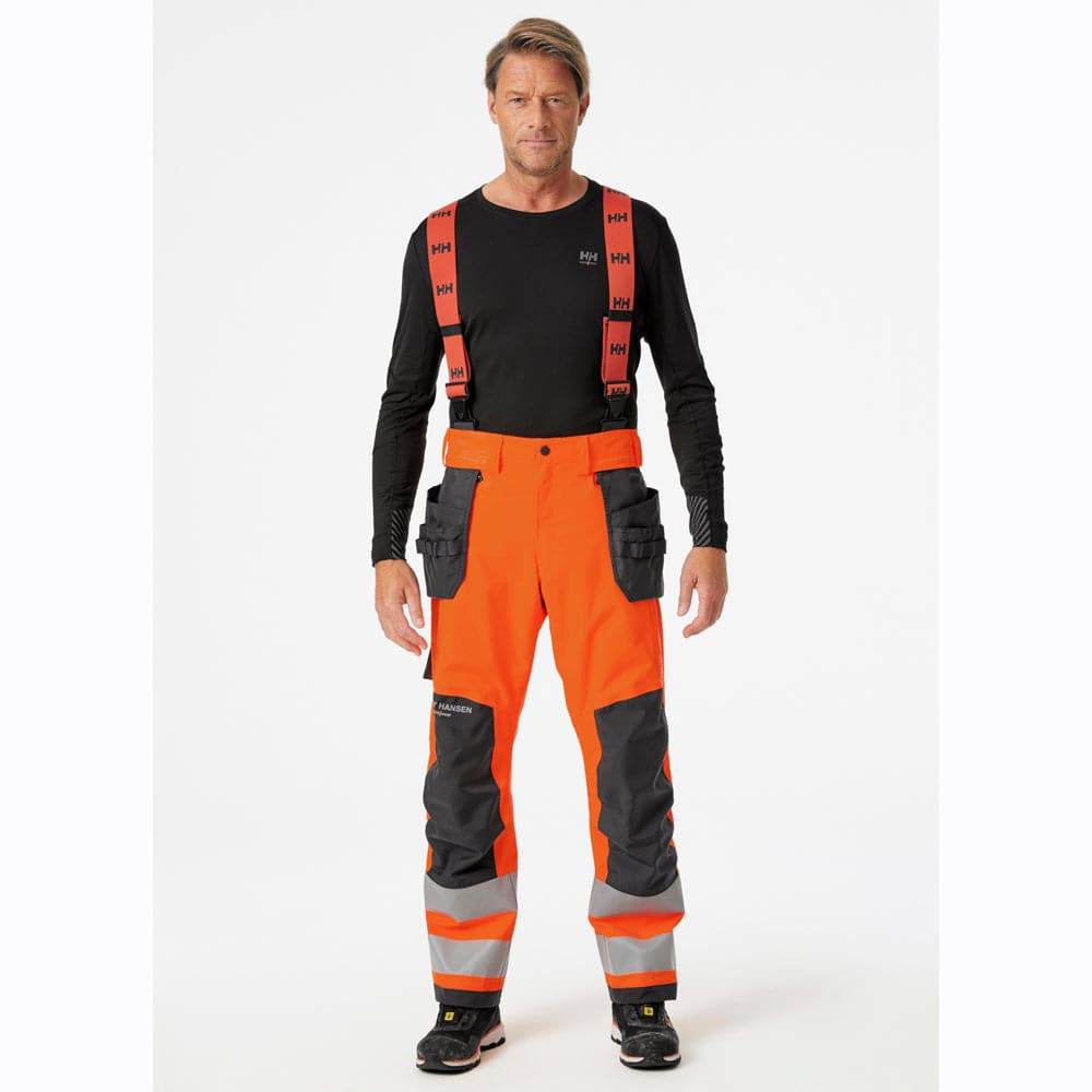Helly Hansen 71493 Alna 2.0 Hi-Vis Waterproof Shell Construction Bib& Brace Pant Trouser