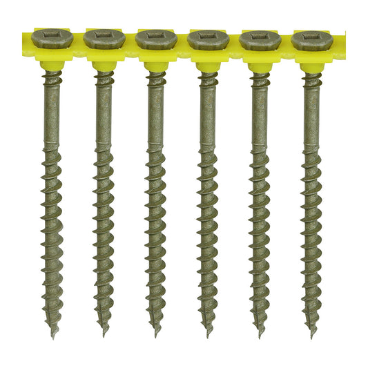 TIMCO C2 Collated Deck-Fix – SQ – Countersunk with Ribs – Twin-Cut – Green