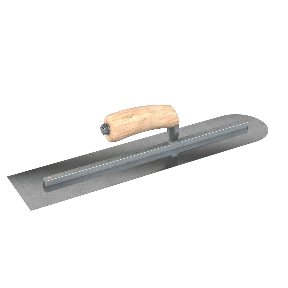 Bon Tool Carbon Steel Square/Round Trowel - Camel Back Wood Handle
