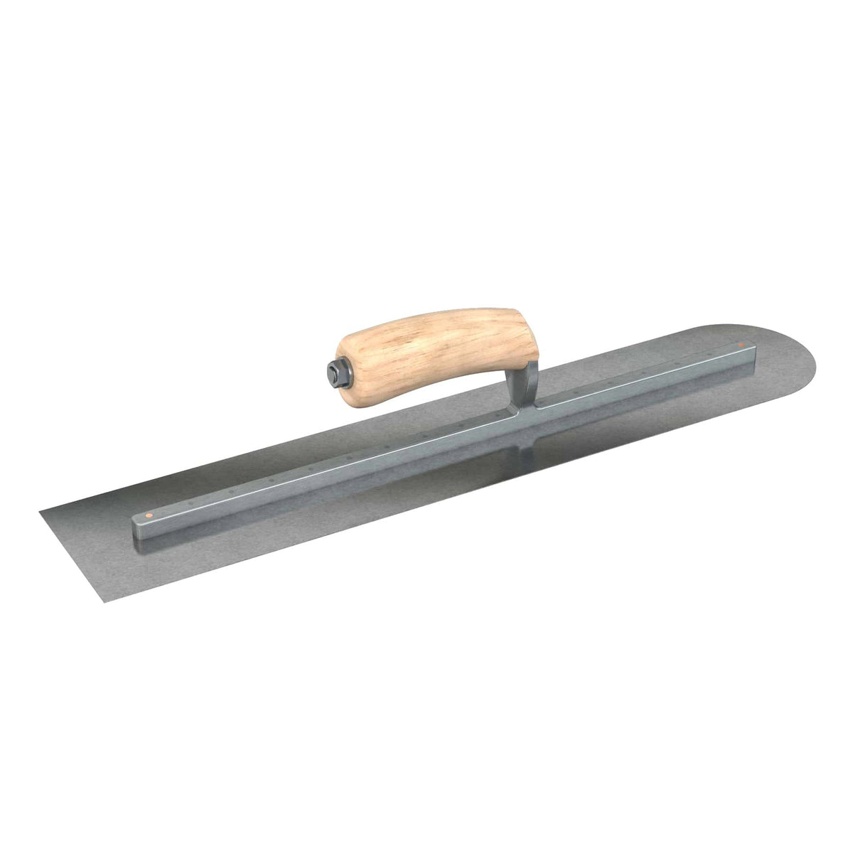 Bon Tool Carbon Steel Square/Round Trowel - Camel Back Wood Handle