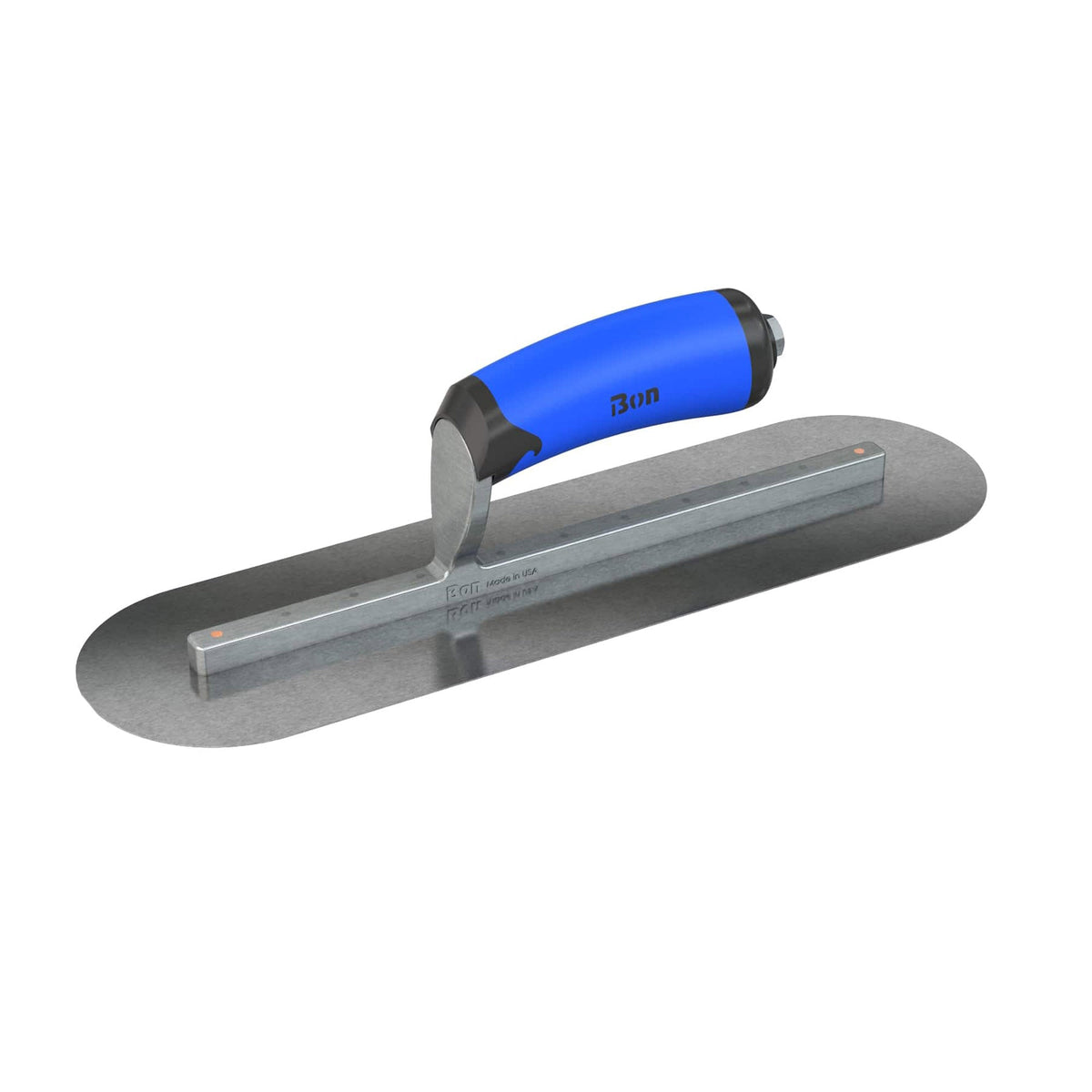 Bon Tool Carbon Steel Round End Finish Trowel - Comfort Wave Handle