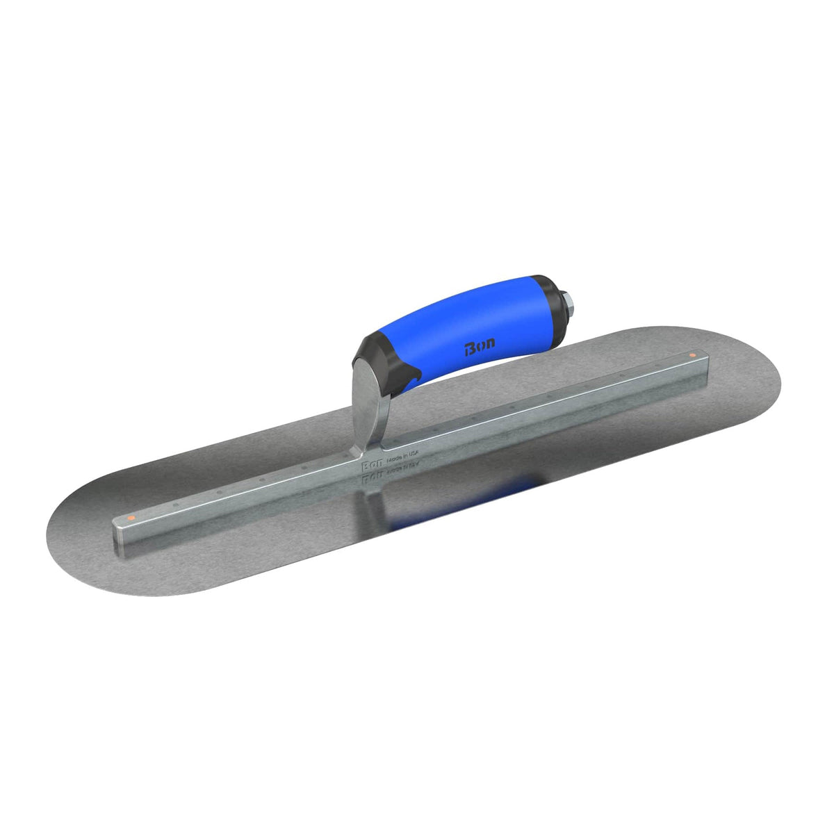 Bon Tool Carbon Steel Round End Finish Trowel - Comfort Wave Handle