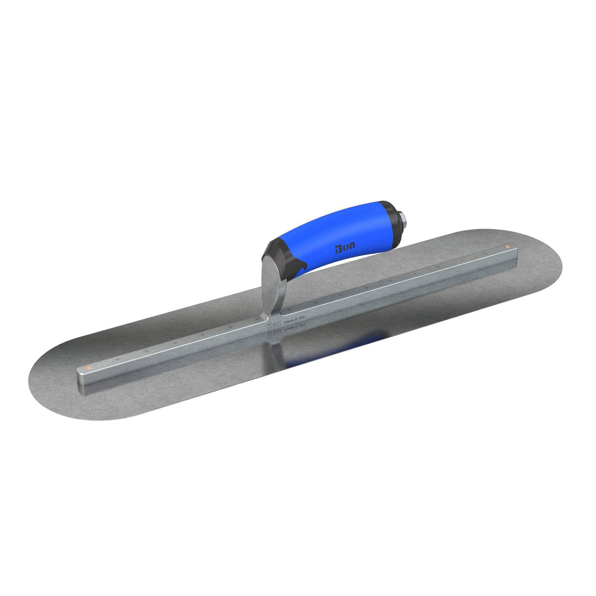 Bon Tool Carbon Steel Round End Finish Trowel - Comfort Wave Handle