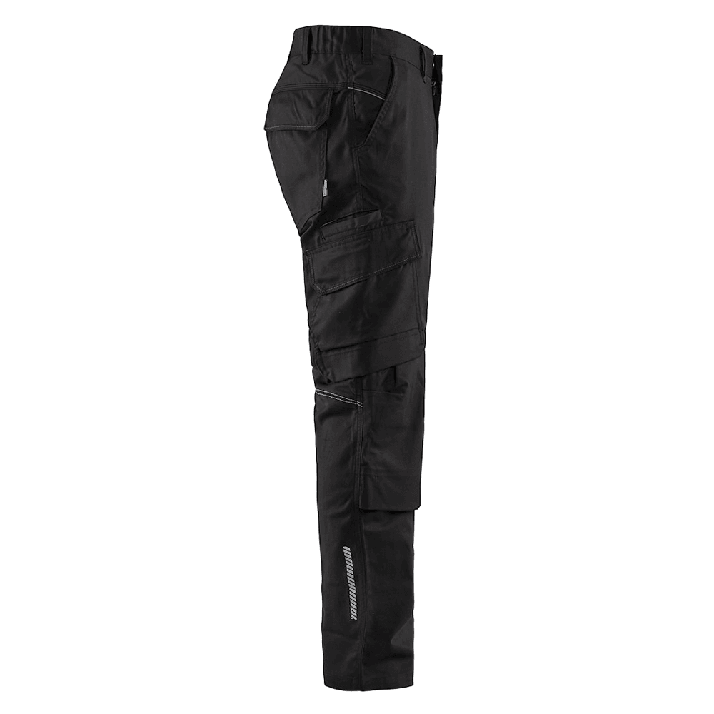 Blaklader 1448 Industry Stretch Kneepad Trousers Black